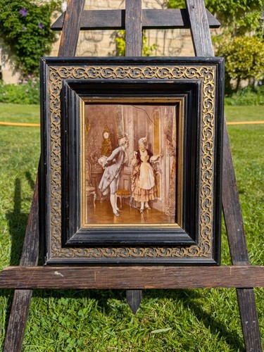 Antique victorian crystoleum - victorian,