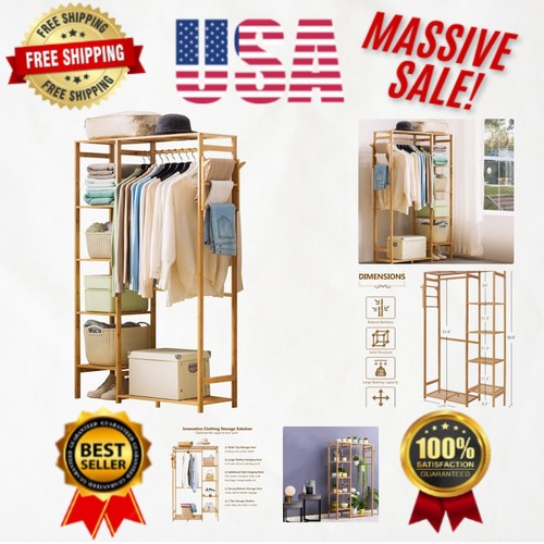 Elegant bamboo garment - garment, rack