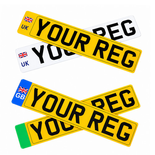 Number plates 4d - 3d, /