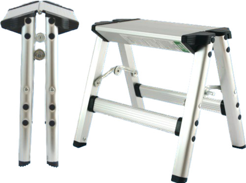 Aluminium folding single step - aluminium,