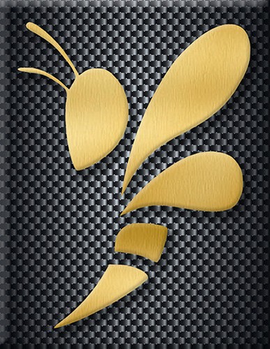 Vespa emblem cascade sticker - vespa,