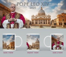 Pope Leo XIV Mug C 2025 - Vatican City Mug PAPAL SOUVENIR 2025