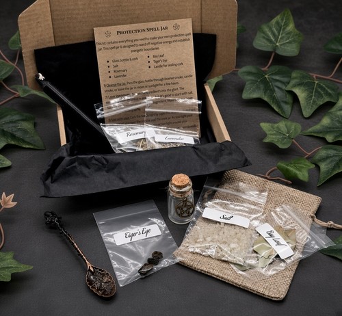 Protection spell jar diy kit - kit,