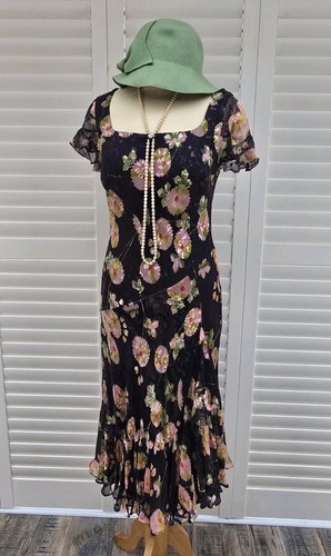 Vintage 1920s 1930s - style, silk