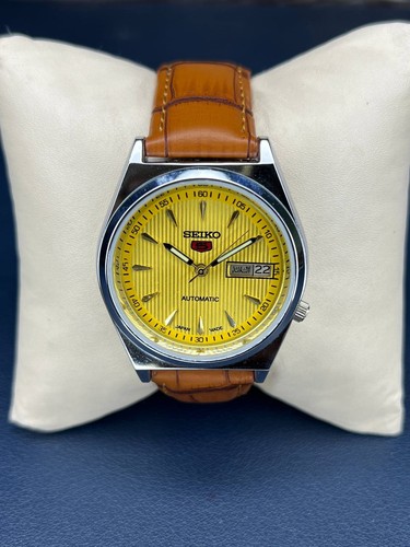 Refurbished seiko5 yellow - seiko5,
