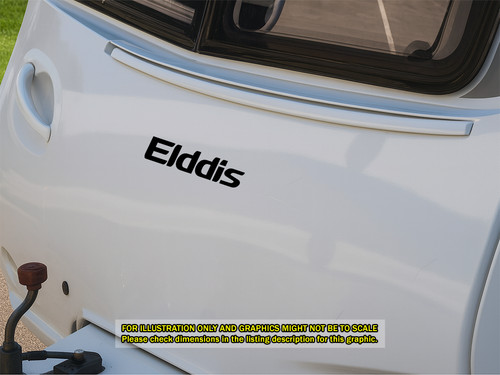 Elddis vinyl badge - vinyl, stickers