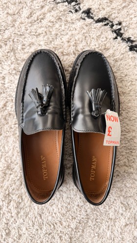Topman black leather - leather, avon