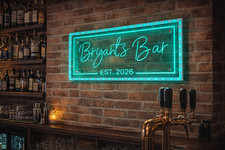 Custom led neon look sign - neon,