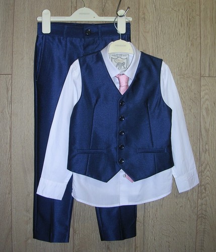 Monsoon boys navy trousers - navy,
