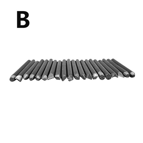 Set 20pcs steel punches - 20pcs,