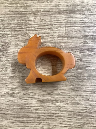 Vintage bakelite napkin ring - vintage,