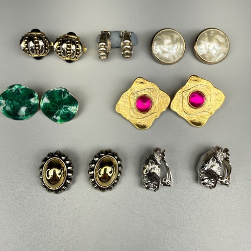 Clip earrings lot mixed - on,