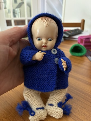 Vintage rosebud thumbsuck doll - vintage,