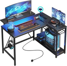 L-Shaped Gaming Desk with RGB