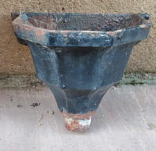 ANCIENT - USED - CAST IRON Drain Hopper 