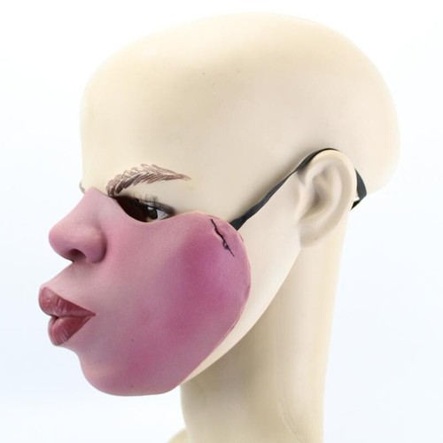 Funny half face - funny, mask