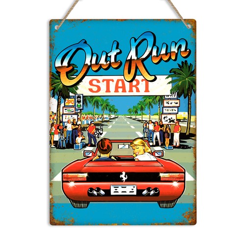 Out run retro - run, vintage