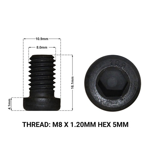 Front brake disc retaining - front,