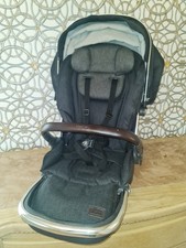 Oyster 3 Seat Unit Complete With Hood Harness & Bumper Fossil Grey