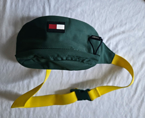 Tommy hilfiger green bumbag - tommy,