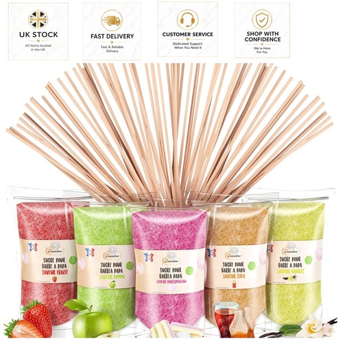 Multicolored candy floss - floss, sugar