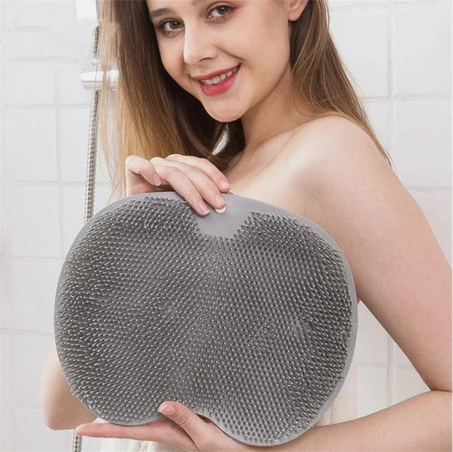 Shower foot mat scrubber - foot, with