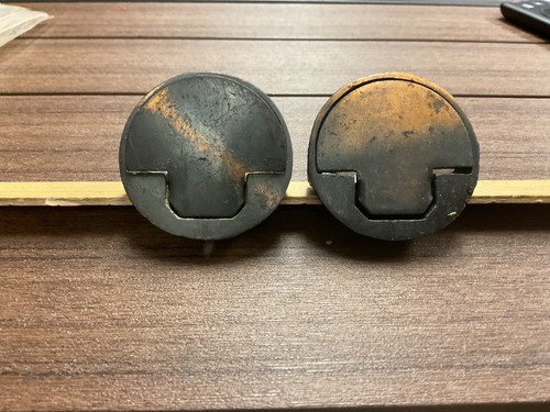 Pair antique cast iron special - pair,