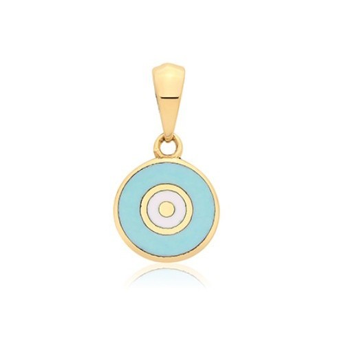 9ct yellow gold - yellow, turquoise
