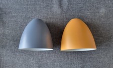 2x Metal Lamp Light Shade Cover Hanging Ceiling Orange Grey - bought by mistake