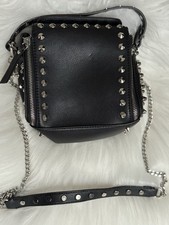 Zara black studded mini city