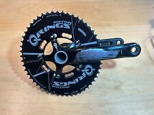 FSA Gossamer BB30 crankset, 175mm cranks, 110BCD with 53/38T Rotor Q rings