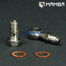 Banjo Bolt Kit 4AN to M12x1.25 Turbo Oil Feed For Mitsubishi 4G63T EVO 1~9 TD05