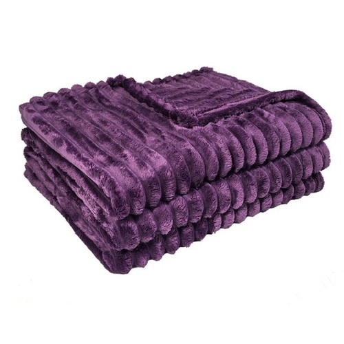 Chunky cord ribbed throw - chunky, over