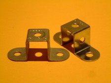 Two Meccano zinc Double Bent