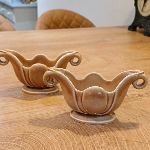 Wade porcelain beige bowls - wade, x2