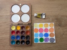 Winsor Newton Professional Watercolour Portable 16 Pan Palette + Cad Yellow Tube