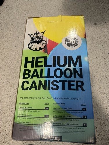 Helium gas for balloons - ,