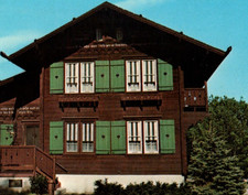 Vintage Postcard Chrome Chalet