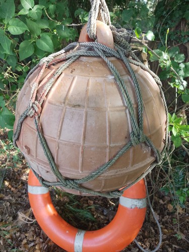 Large knotted boat float buoy - knotted,