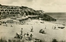 RPPC c1950s Postcard Sands and Benar Head Abersoch Wales Valentine’s