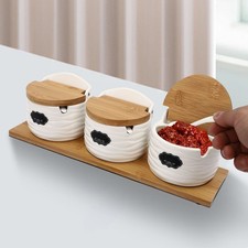 Set of 3 Spice Jars Kitchen