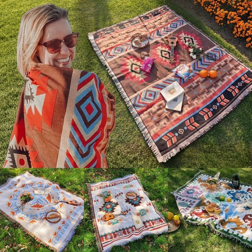 Boho picnic blanket - boho,
