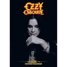 2026 Calendar Ozzy Osbourne Month to View A3 Calendar Official Product