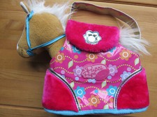 Pucci Pups and Friends Asda Toy Plush Brown Pony In A Bag PLUS 1 White Pony