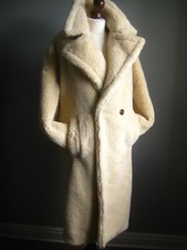 TOPSHOP FAUX FUR COAT TRENCH