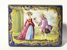 18thc bilston enamel table - bilston,