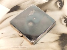 Coty small square silver tone