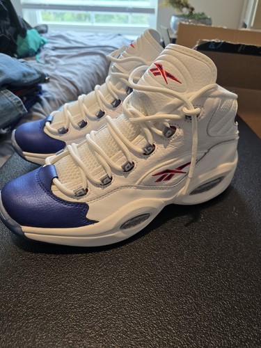 The reebok question mid blue - question,