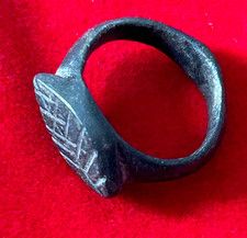 Ancient roman bronze signet - roman,