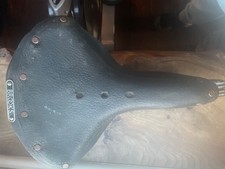 Brooks B33. Vintage Sprung Leather Bike Saddle Seat Black